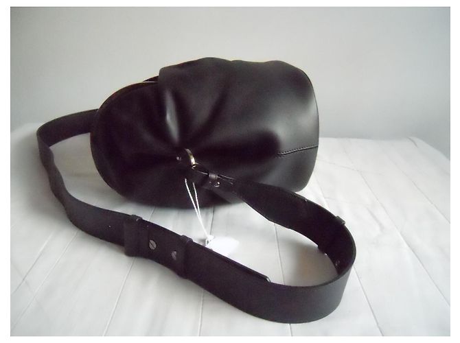 MAX MARA borsa a mano in vera pelle Nero - vista 3