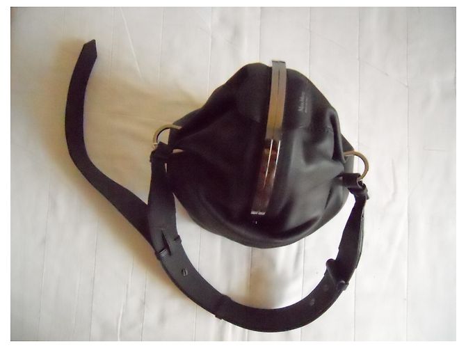 MAX MARA borsa a mano in vera pelle Nero - vista 8