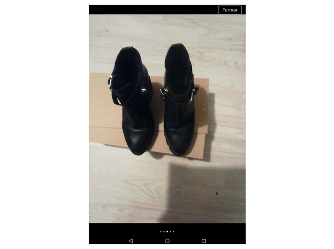 Stivaletti Ash in pelle nera 38 Nero - vista 4