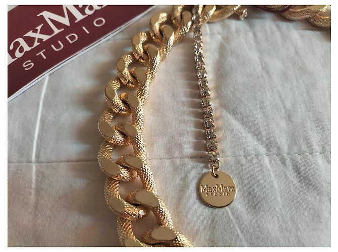 MAX MARA'S Collana in metallo con catena dorata D'oro - vista 2