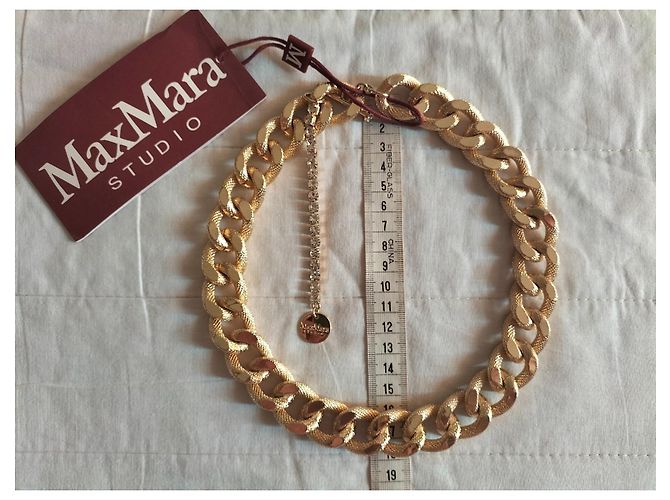 MAX MARA'S Collana in metallo con catena dorata D'oro - vista 4