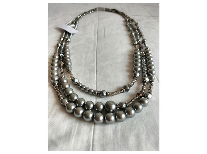 Weekend Max Mara MAX MARA Collana di perle finte Weekend Grigio - vista 4