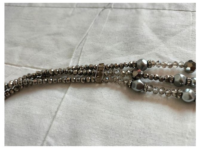 Weekend Max Mara MAX MARA Collana di perle finte Weekend Grigio - vista 5