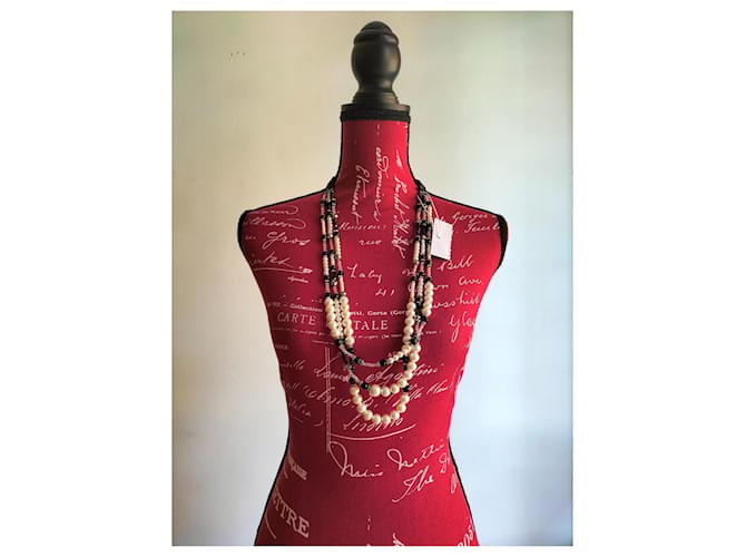 Weekend Max Mara MAX MARA Collana di perle finte Weekend Nero Bianco - vista 6