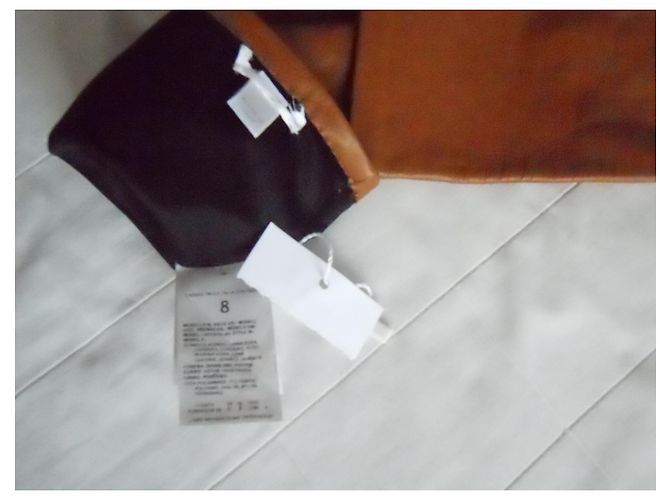 MAX MARA brandneue lange Handschuhe aus echtem Leder Cognac - Ansicht 4