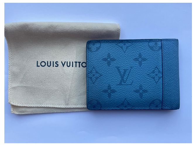 Louis Vuitton Sold Out Denim Blue Multiple Wallet Slender - view 5