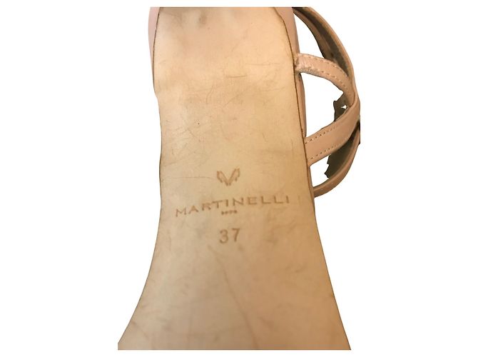 Autre Marque Sandali Martinelli in pelle Beige - vista 5