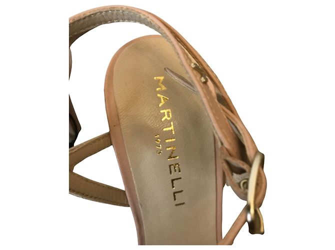 Autre Marque Sandali Martinelli in pelle Beige - vista 7