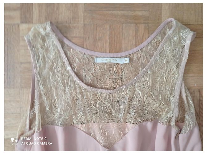 Autre Marque Rosa Boho Kleid aus Viskose Pink - Ansicht 2