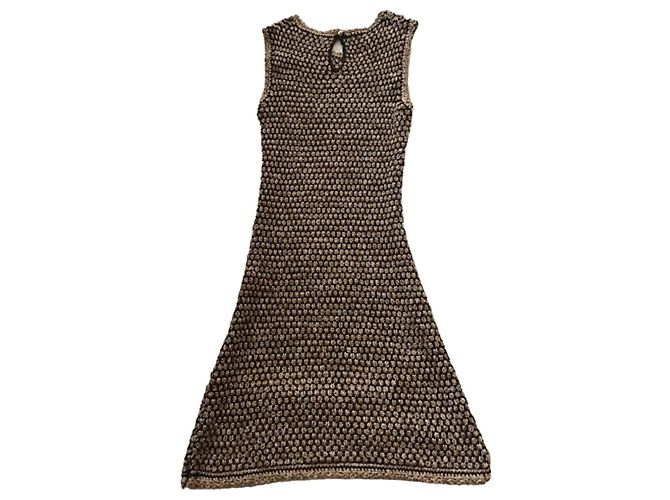 Chanel Kleid Beige Bronze - Ansicht 2