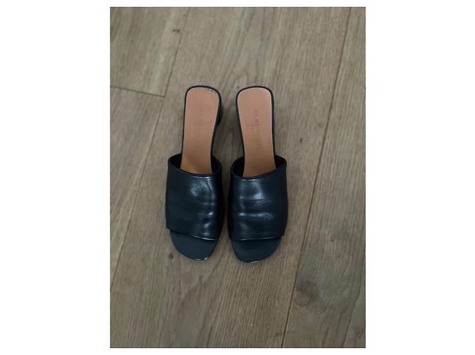 Mule Robert Clergerie Lea in pelle nera Nero - vista 3