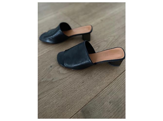 Mule Robert Clergerie Lea in pelle nera Nero - vista 4