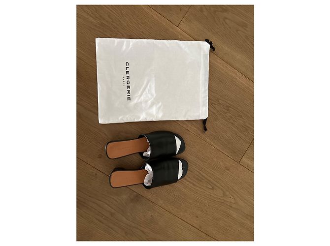 Mule Robert Clergerie Lea in pelle nera Nero - vista 5