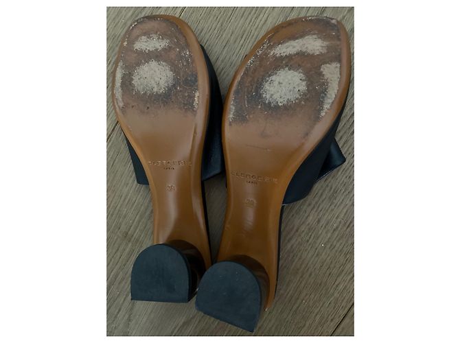 Mule Robert Clergerie Lea in pelle nera Nero - vista 6
