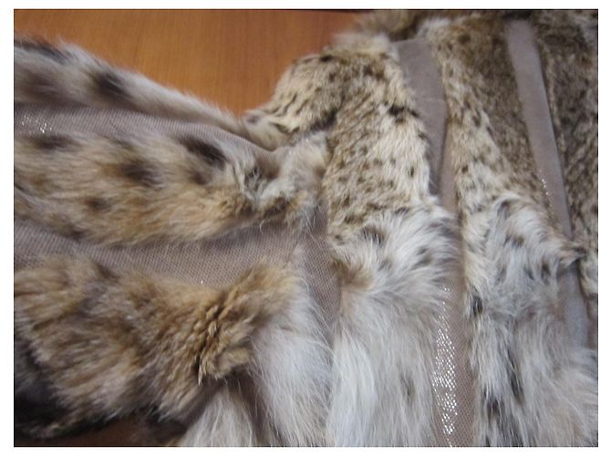 Autre Marque Lujoso abrigo de piel de lince Multicolor - vista 4