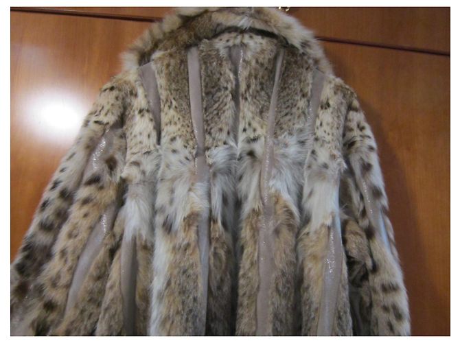 Autre Marque Lujoso abrigo de piel de lince Multicolor - vista 5