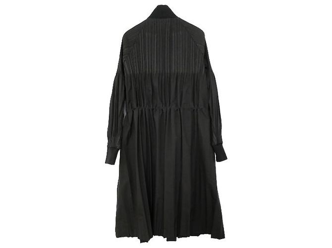 Issey Miyake Pleats Please  Black Parka Coat - view 2