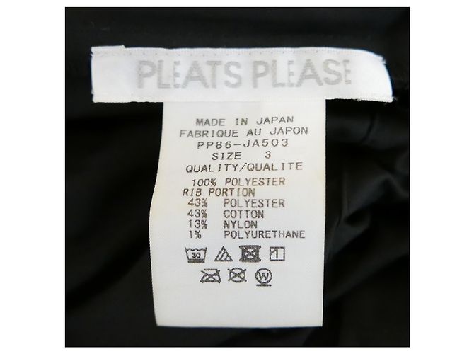 Issey Miyake Pleats Please  Black Parka Coat - view 6
