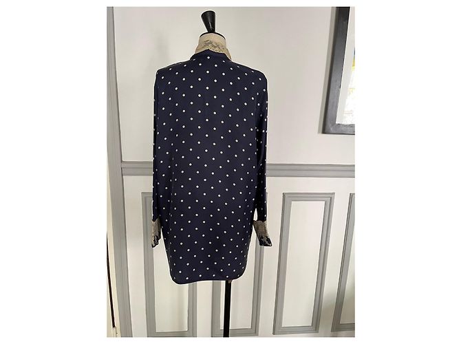 Christian Dior Dior X Galliano Pyjamajacke Dunkelblau - Ansicht 4