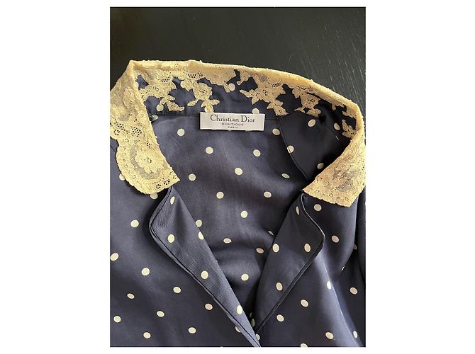 Christian Dior Dior X Galliano Pyjamajacke Dunkelblau - Ansicht 5
