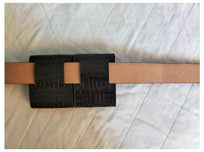 MAX MARA brandneuer Echtledergürtel Schwarz - Ansicht 5