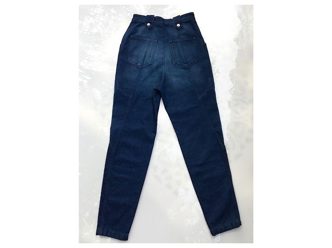 Jeans Isabel Marant Blu in Cotone - vista 2