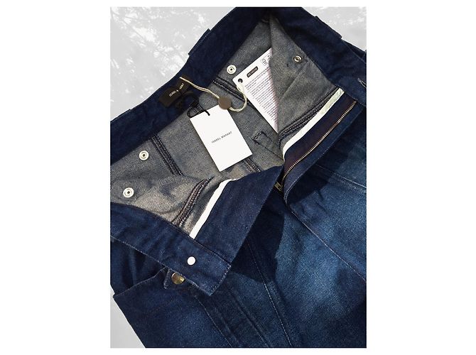 Jeans Isabel Marant Blu in Cotone - vista 4