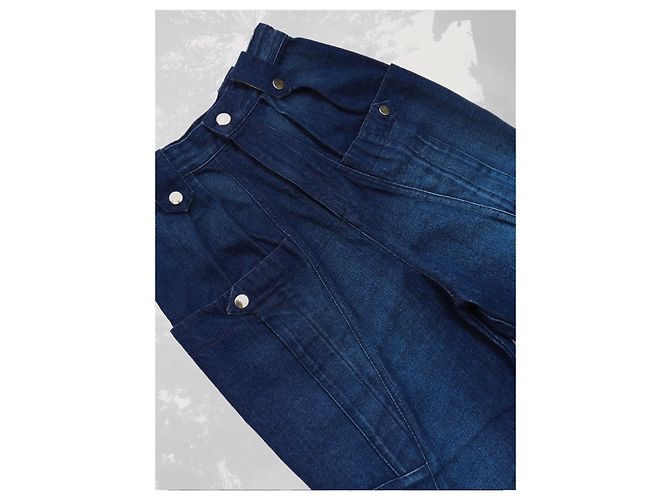 Jeans Isabel Marant in Cotone Blu - vista 3