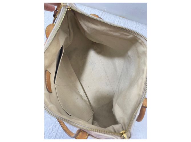 Louis Vuitton Damier Azur Figheri Tragetasche Beige - Ansicht 9