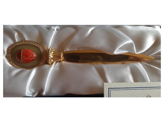 Faberge Authentic Fabergè egg Iperial Collection letter opener Golden - view 2