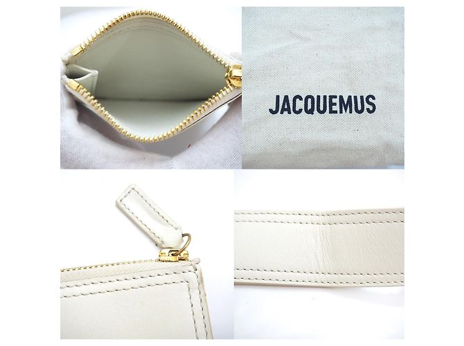 Jacquemus La Ceinture Carree Ledergürtel in Weiß L - Ansicht 12