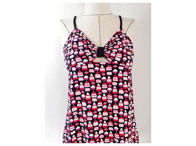 Canotta Kate Spade Dream a Little Dream Nera Rosa Nero Multicolore - vista 2
