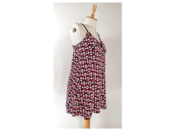 Canotta Kate Spade Dream a Little Dream Nera Rosa Nero Multicolore - vista 3
