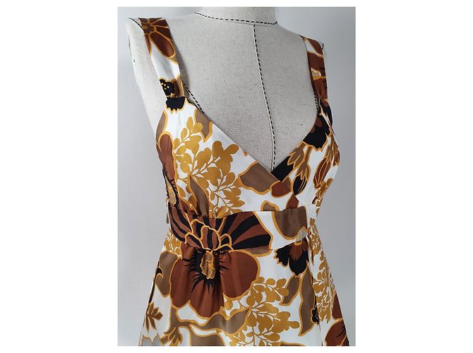 Canotta in seta J.Crew Marrone Multicolore - vista 2