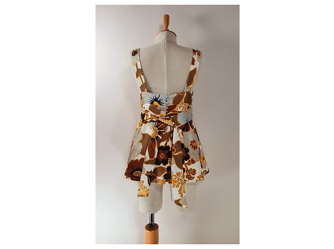 Canotta in seta J.Crew Marrone Multicolore - vista 4