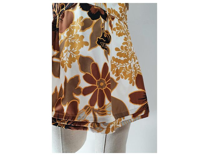 Canotta in seta J.Crew Marrone Multicolore - vista 6
