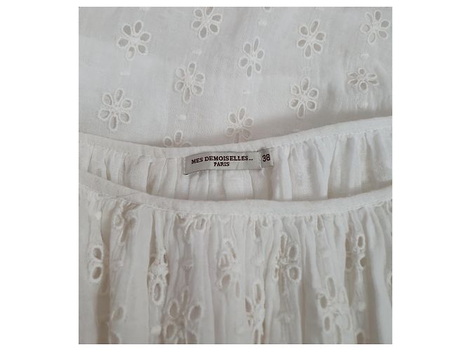 Mes Demoiselles ... Vestido de algodón blanco Mes Demoiselles - vista 5