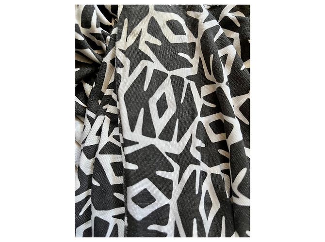 Diane Von Furstenberg Abito vintage a portafoglio DvF Jenna Nero Bianco - vista 7