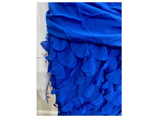 Diane Von Furstenberg DvF himmelblaues Kleid aus Persienseide, super umwerfend - Ansicht 8