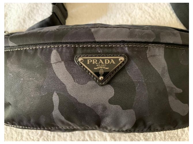 Prada Marsupio in nylon camouflage - vista 4