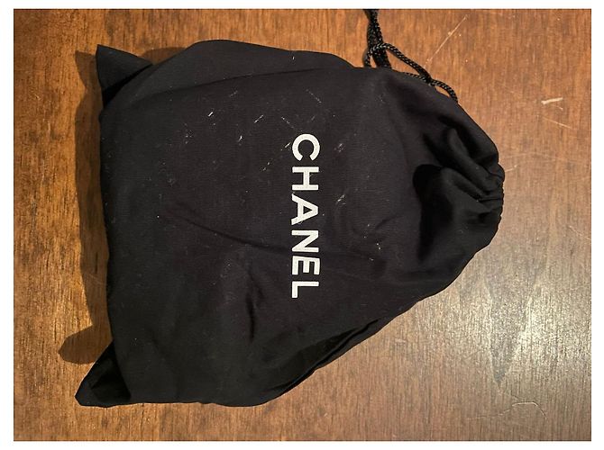 Pochette Chanel in pelle con leone di Mosca Grigio antracite - vista 3