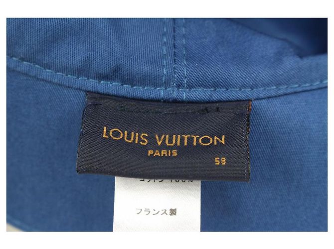 Bucket Louis Vuitton Size 58 Cappello a secchiello in denim con monogramma 56LK322S - vista 8