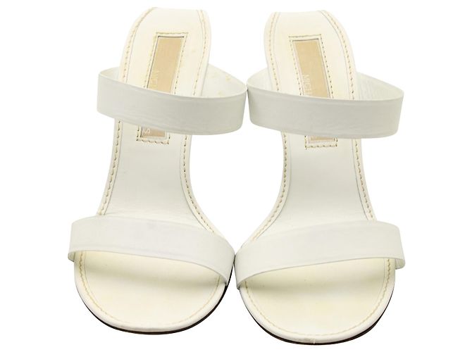Mules sin cordones en cuero blanco con cuña Michael Kors - vista 2
