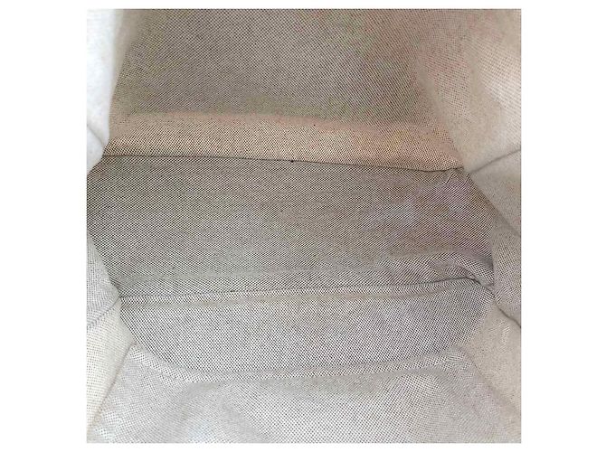 Trim Hermès Marwari GM 2007 Tasche aus beigem Canvas mit hellbraunem Lederbesatz Weiß Roh - Ansicht 10