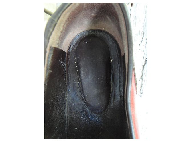 mocassini vintage Paraboot p 37 Rosso Marrone scuro - vista 8