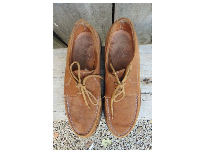 Vintage Paraboot-Derbys p 37 Braun - Ansicht 2