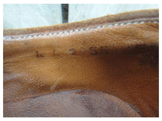 Vintage Paraboot-Derbys p 37 Braun - Ansicht 8