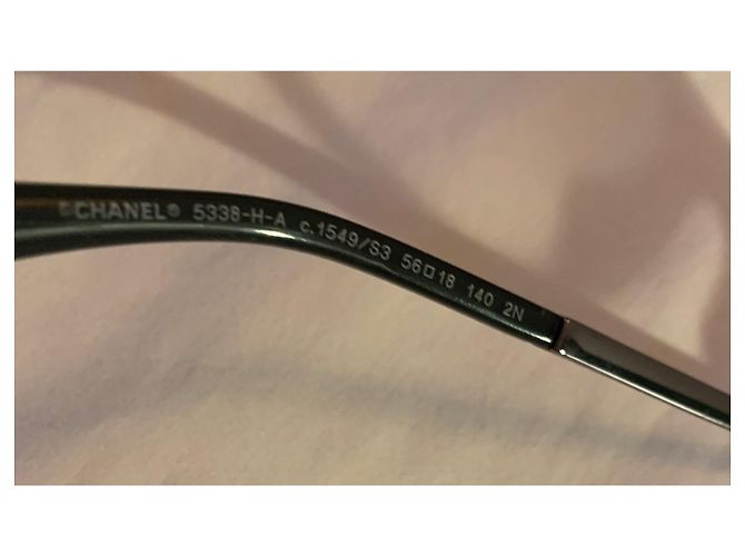 Cambon Occhiali da sole Chanel Verdi in Plastica Verde - vista 3