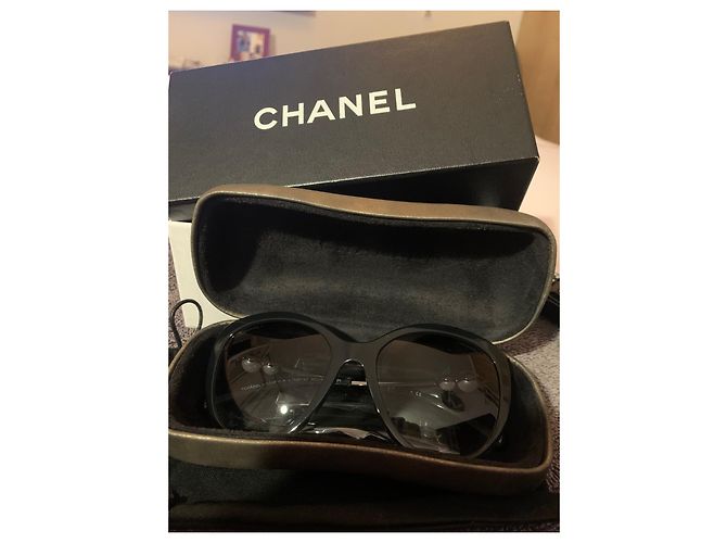 Cambon Occhiali da sole Chanel Verdi in Plastica Verde - vista 8