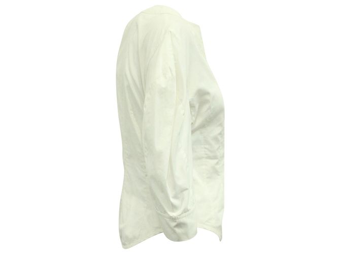 Stella Mc Cartney Blusa Stella McCartney com Manga Crescente em Algodão Branco - vista 2